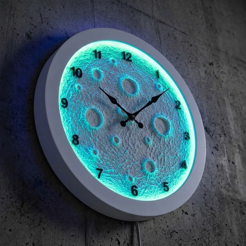 RGB MOON CLOCK