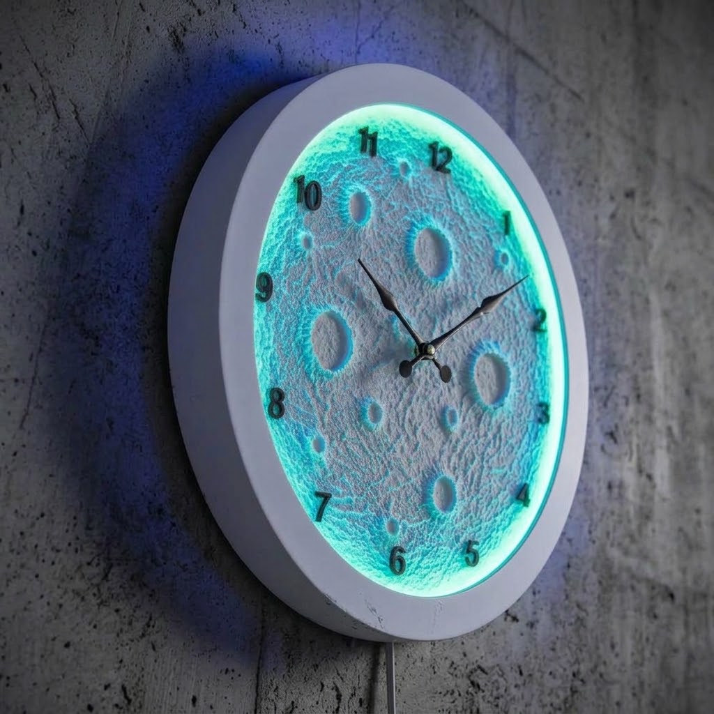 RGB MOON CLOCK